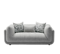 Oxford 2 Seater Fabric Sofa In Grey