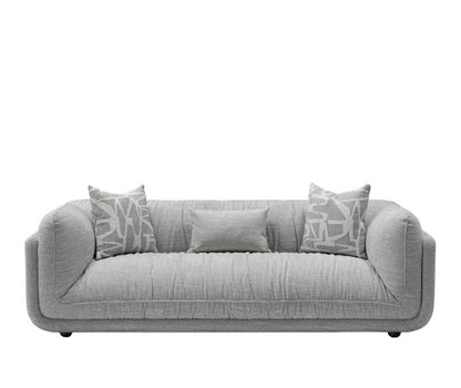 Oxford 3 Seater Fabric Sofa in Grey
