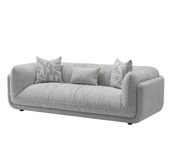 Oxford 3 Seater Fabric Sofa in Grey