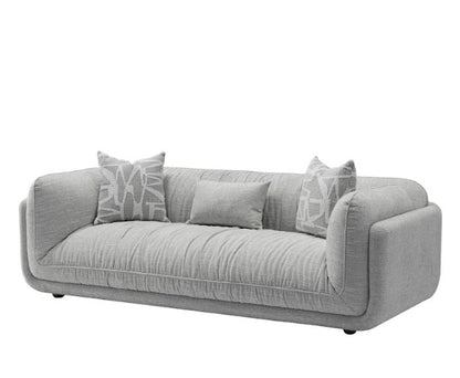 Oxford 3 Seater Fabric Sofa in Grey
