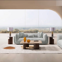 Oxford 3 Seater Fabric Sofa in Grey