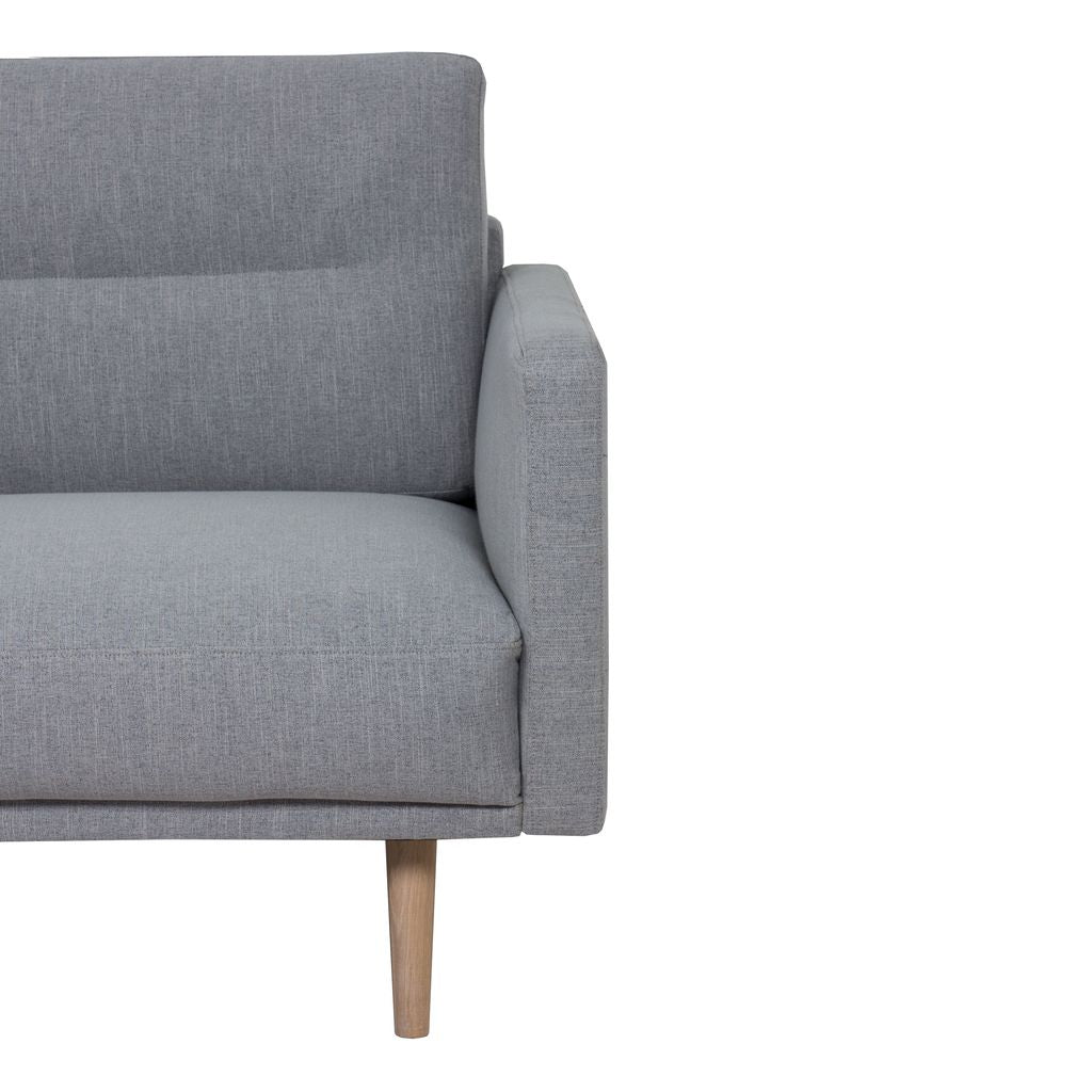 Larvik Chaise longue Sofa  (LH) - Grey, Oak Legs