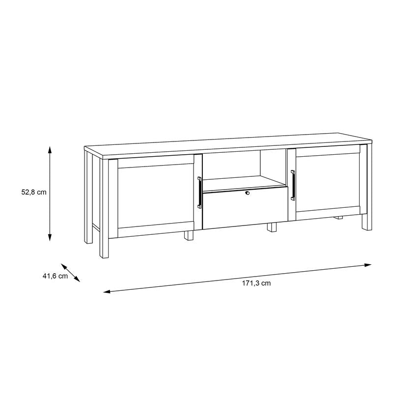 Malte Brun TV Unit  in Waterford Oak