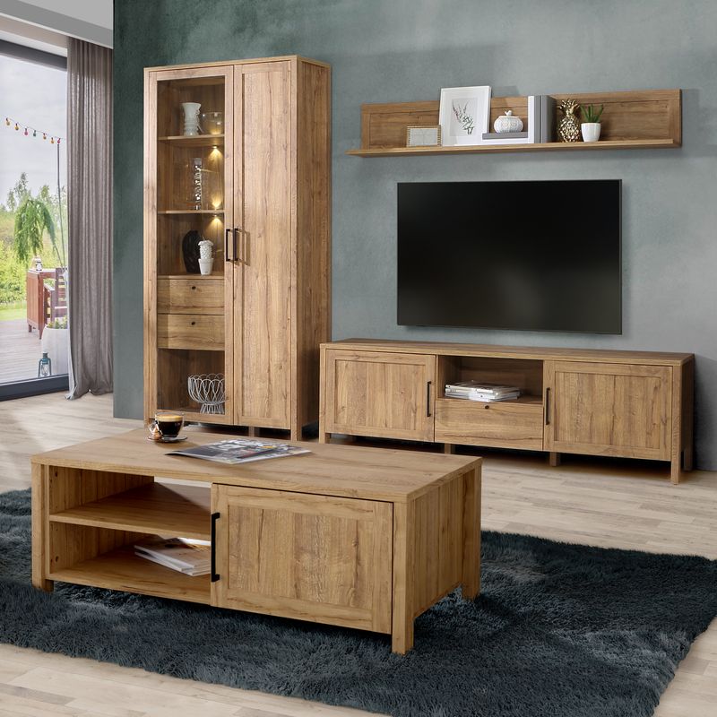 Malte Brun TV Unit  in Waterford Oak