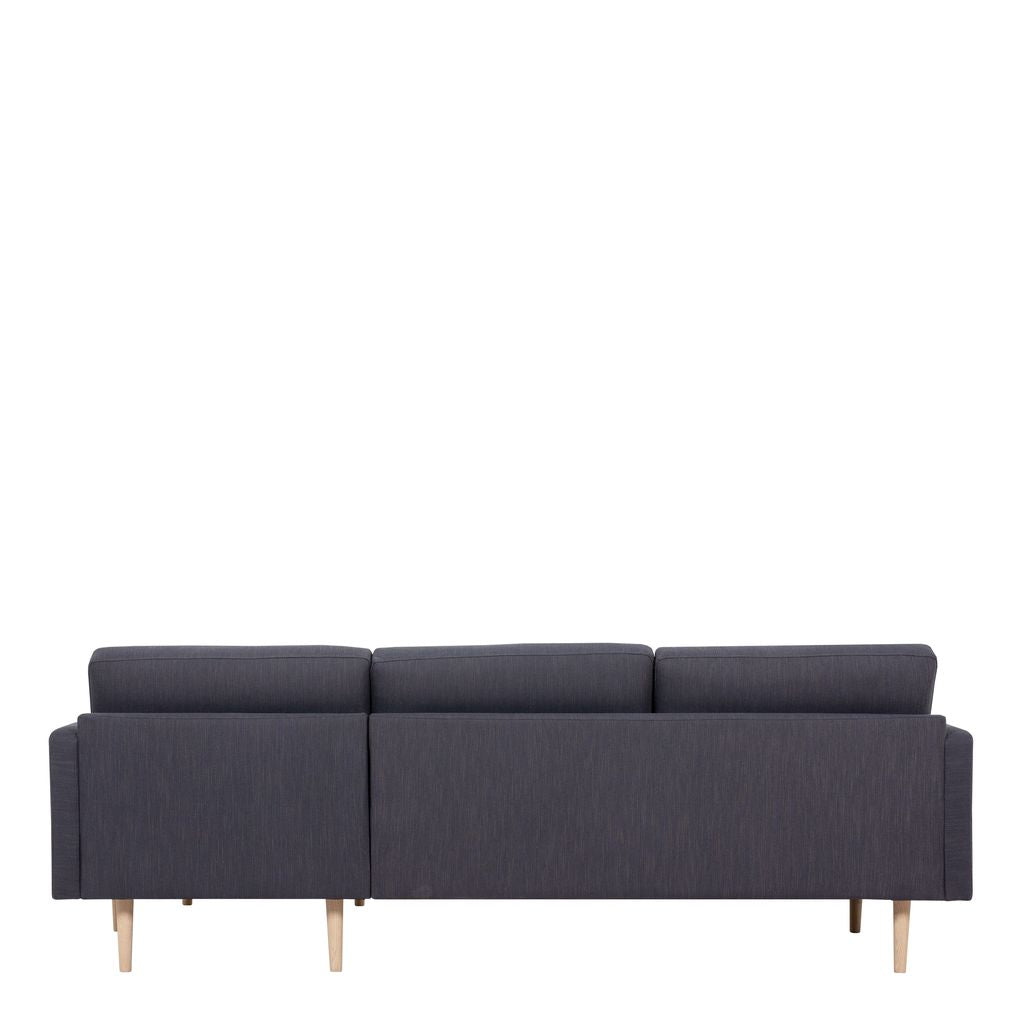 Larvik Chaise longue Sofa (RH) - Anthracite, Oak Legs