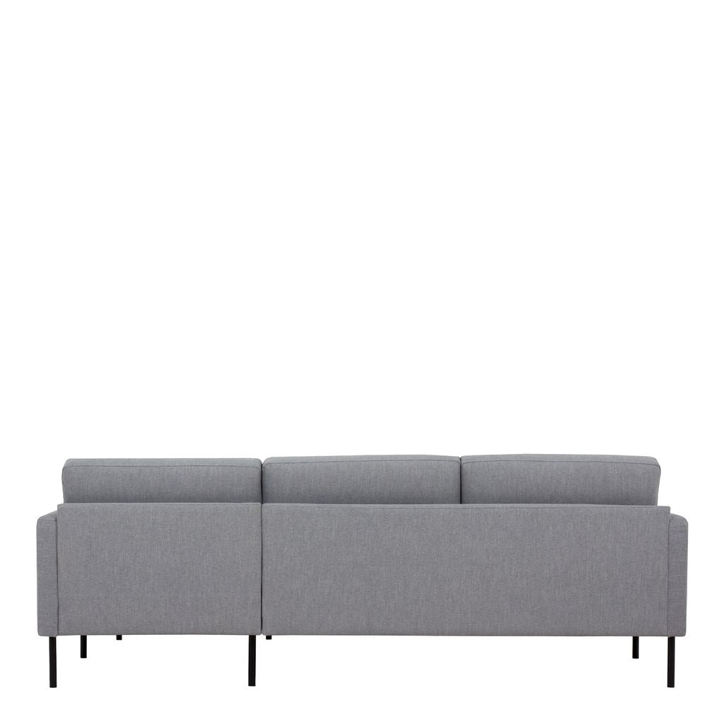 Larvik Chaise longue Sofa (RH) - Grey, Black Legs