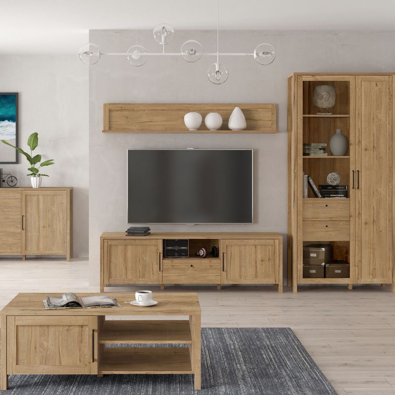 Malte Brun TV Unit  in Waterford Oak