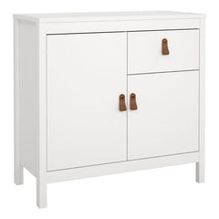 Barcelona Sideboard 2 Doors 1 Drawer in White - Furniture One Shop