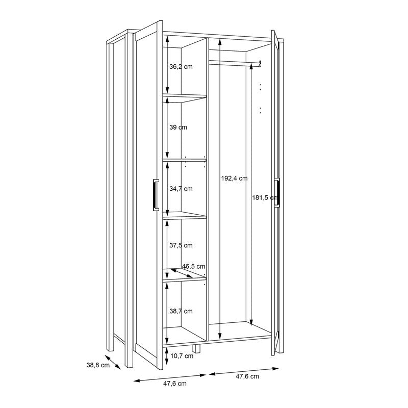 Malte Brun Wardrobe in Waterford Oak