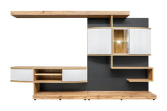Palermo Wooden TV Entertainment Unit in Oak Wotan - Furniture One Shop