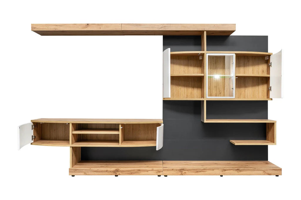 Palermo Wooden TV Entertainment Unit in Oak Wotan