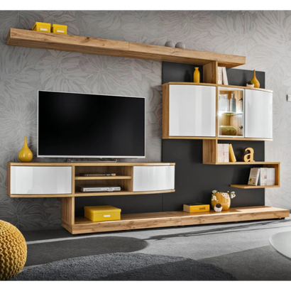 Palermo Wooden TV Entertainment Unit in Oak Wotan