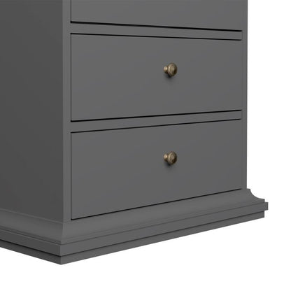 Paris Chest 5 drawers in Matt Grey - UK
