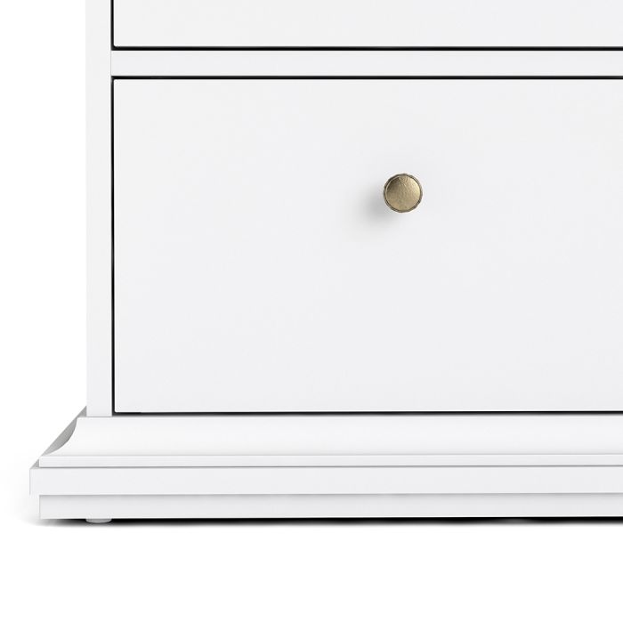 Paris Chest of 4 Drawers in White - UK