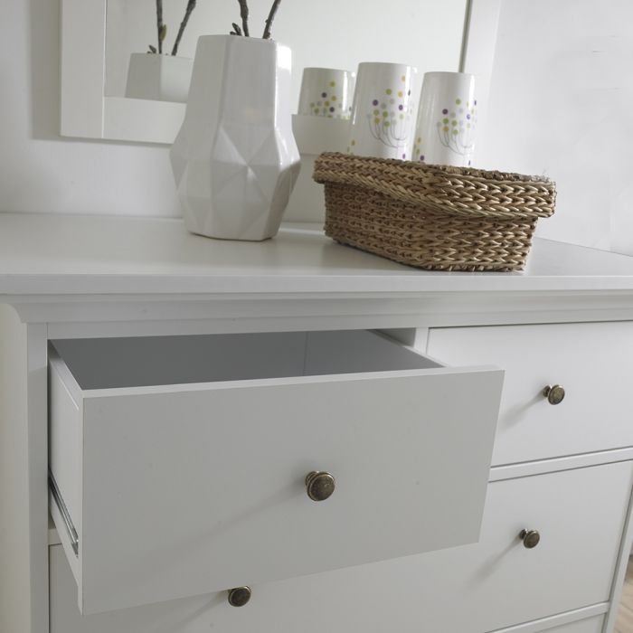 Paris Chest of 4 Drawers in White - UK