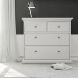 Paris Chest of 4 Drawers in White - UK