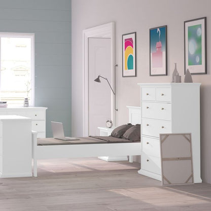Paris Chest of 6 Drawers in White - UK