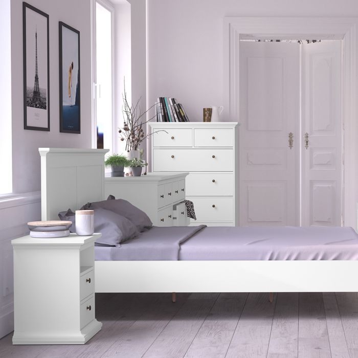 Paris Chest of 6 Drawers in White - UK