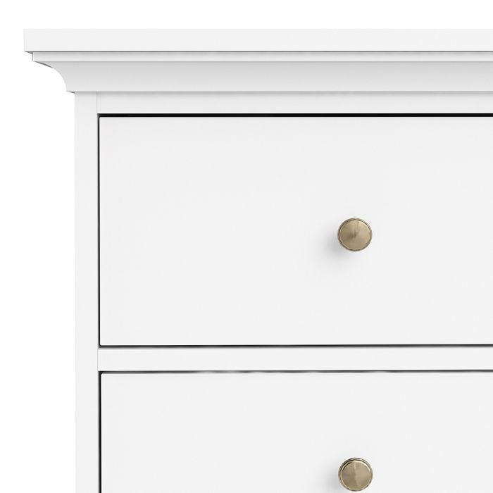 Paris Chest of 8 Drawers in White - UK