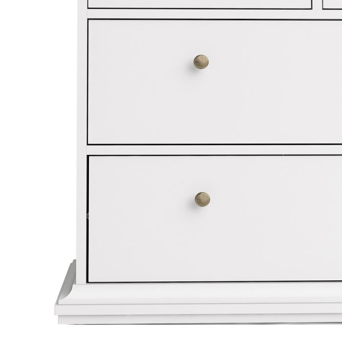 Paris Chest of 8 Drawers in White - UK