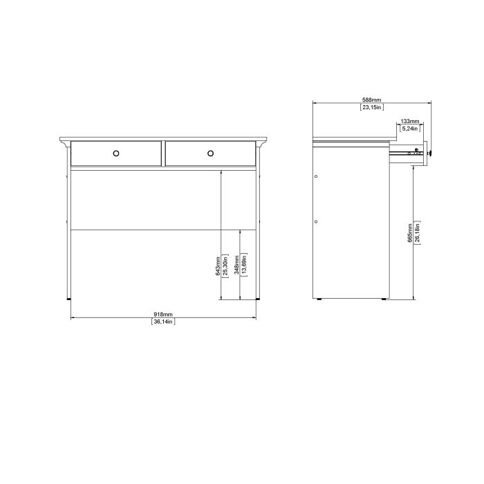 Paris Console table White - UK