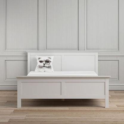 Paris Double Bed (140 x 200) in White - UK