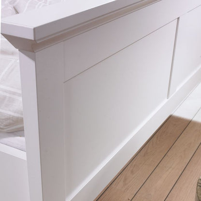 Paris Double Bed (140 x 200) in White - UK