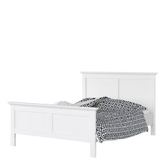 Paris Double Bed (140 x 200) in White - UK - Furniture One Shop