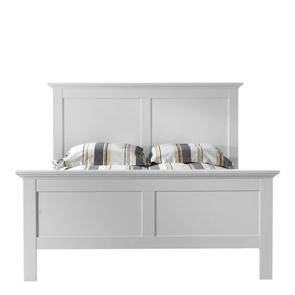 Paris Double Bed (140 x 200) in White - UK