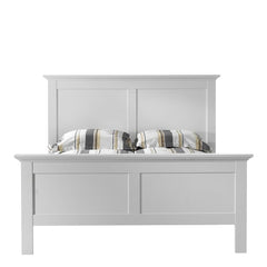 Paris Double Bed (140 x 200) in White - UK - Furniture One Shop