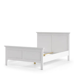 Paris Double Bed (140 x 200) in White - UK - Furniture One Shop