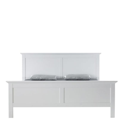 Paris Super King Bed (180 x 200) in White - UK