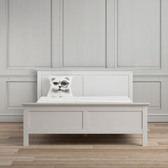 Paris Super King Bed (180 x 200) in White - UK