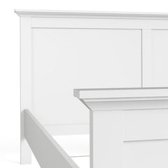Paris Super King Bed (180 x 200) in White - UK