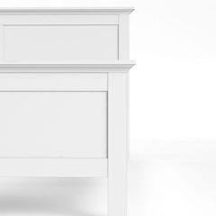 Paris Super King Bed (180 x 200) in White - UK