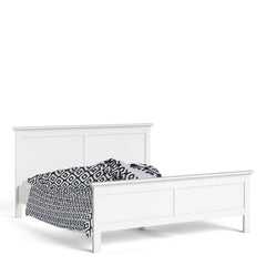 Paris Super King Bed (180 x 200) in White - UK