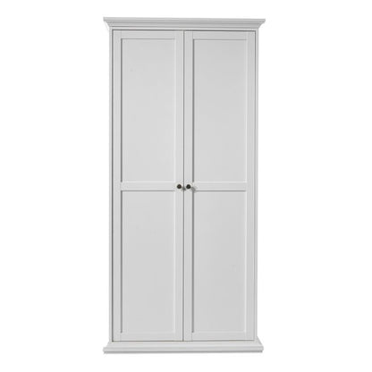 Paris Wardrobe with 2 Doors in White - UK