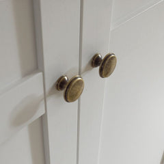 Paris Wardrobe with 2 Doors in White - UK - Furniture One Shop