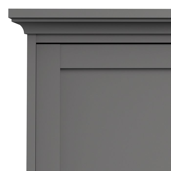 Paris Wardrobe with 3 Doors in Matt Grey - UK