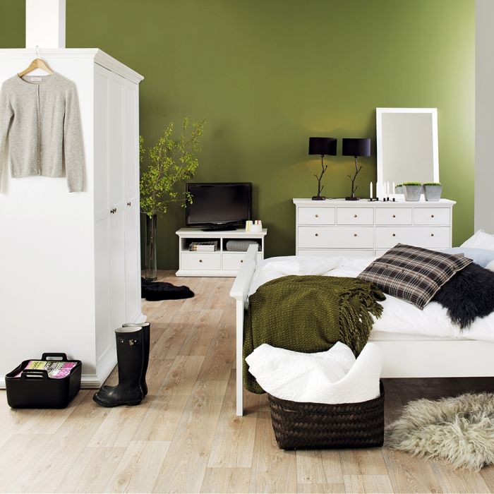 Paris Wardrobe with 3 Doors in White - UK