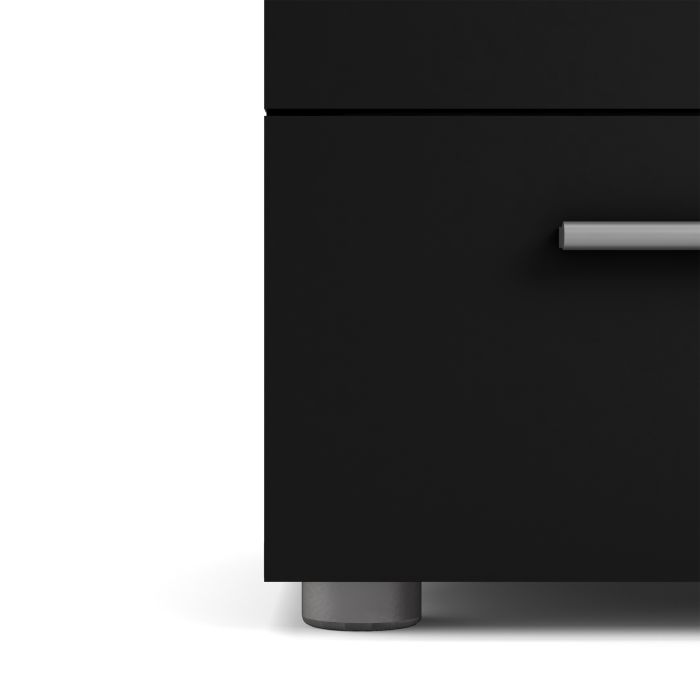 Pepe Bedside 2 Drawers in Black - UK