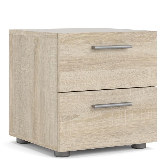 Pepe Bedside 2 Drawers in Oak - UK