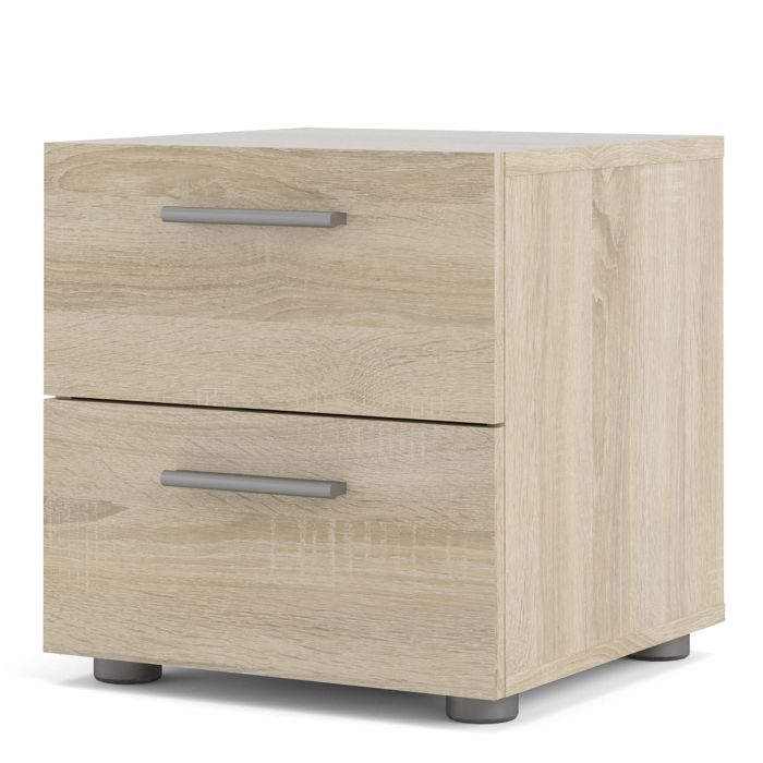 Pepe Bedside 2 Drawers in Oak - UK