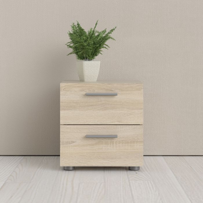 Pepe Bedside 2 Drawers in Oak - UK