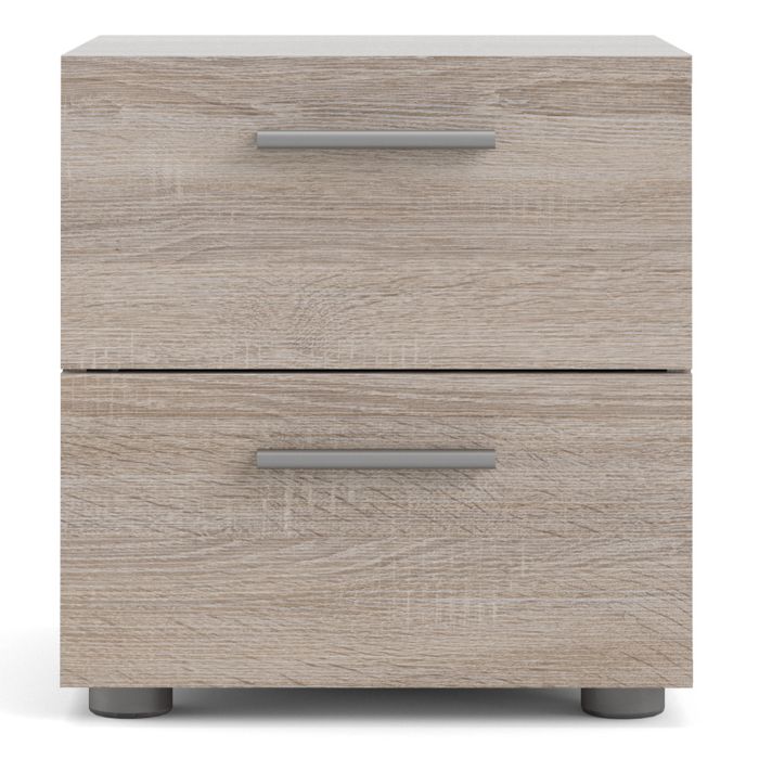 Pepe Bedside 2 Drawers in Truffle Oak - UK