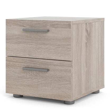 Pepe Bedside 2 Drawers in Truffle Oak - UK