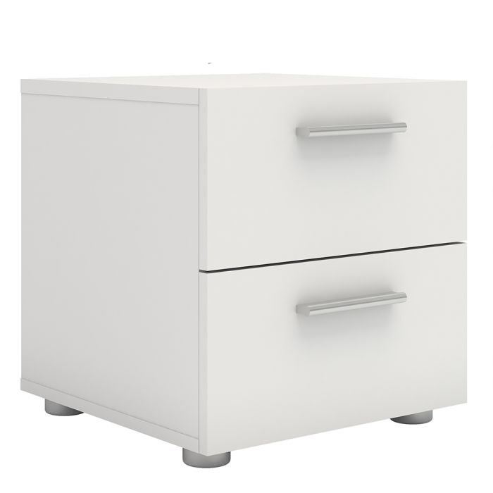 Pepe Bedside 2 Drawers in White - UK