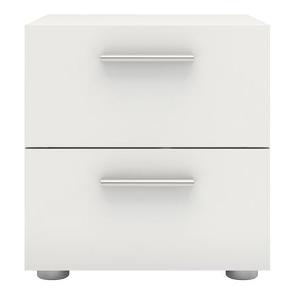 Pepe Bedside 2 Drawers in White - UK