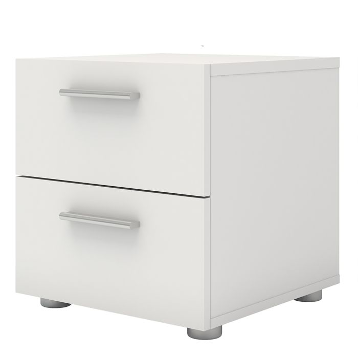 Pepe Bedside 2 Drawers in White - UK