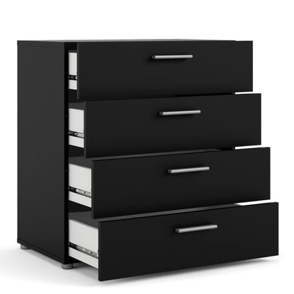 Pepe Chest of 4 Drawers in Black - UK
